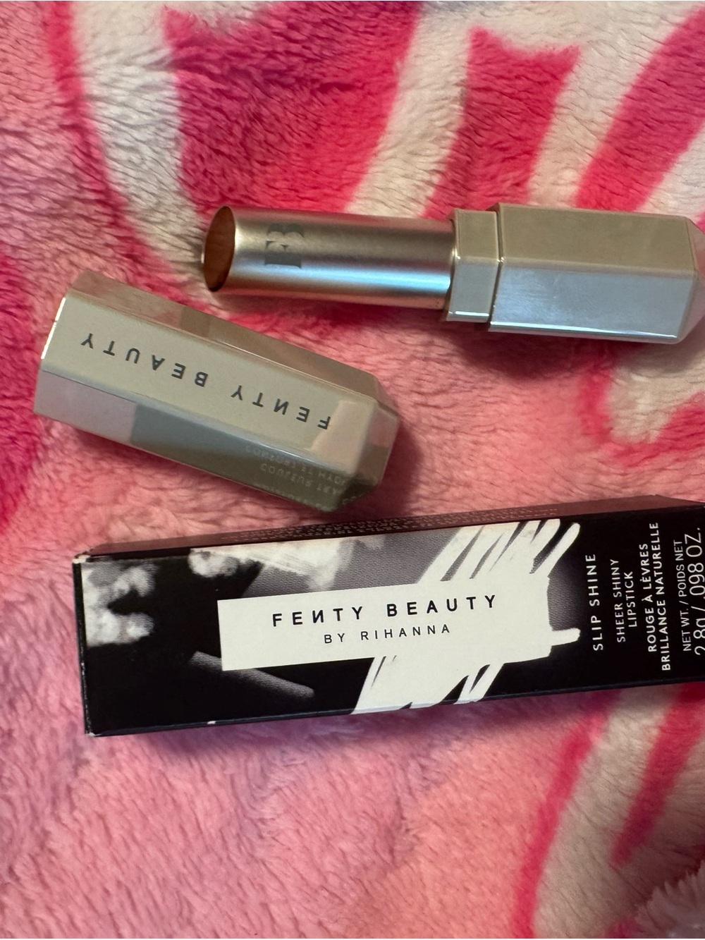 Fenty Beauty Slip Shine Sheer Shiny Lipstick - Bubblerum New In Box